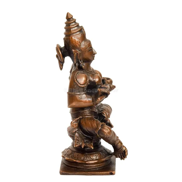 Decor_Handmade_Copper_Annapurna_Devi_Idol_4_inches,_Patina_Antique_Finish,_1_Piece