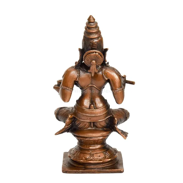 Decor_Handmade_Copper_Annapurna_Devi_Idol_4_inches,_Patina_Antique_Finish,_1_Piece