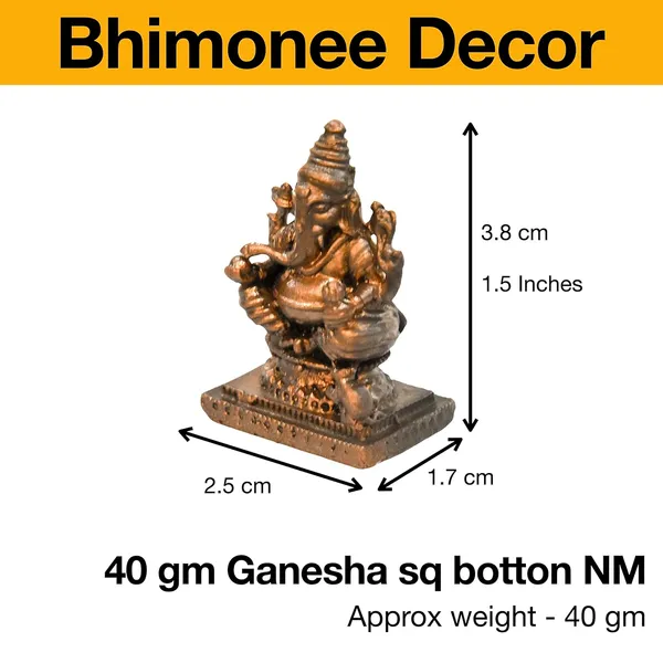 _1.5_inches,_Handmade_Copper_Ganesha_Idol_,_40_Grams_,_Patina_Antique_Finish_,_Pack_of_1_Piece