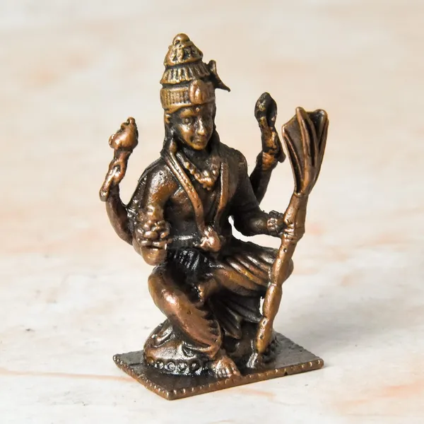 _1.75_inches,_Copper_Handmade_Rajarajeshwari_Idol,_40_Grams_,_Patina_Antique_Finish,_Pack_of_1_Piece