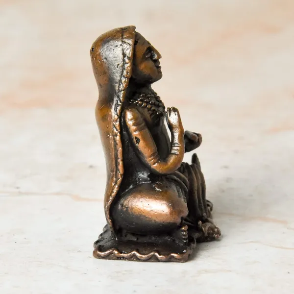 _1.25_inches,_Copper_Handmade_ShankaraCharya_Idol_,_40_Grams_,_Patina_Antique_Finish_,_Pack_of_1_Piece