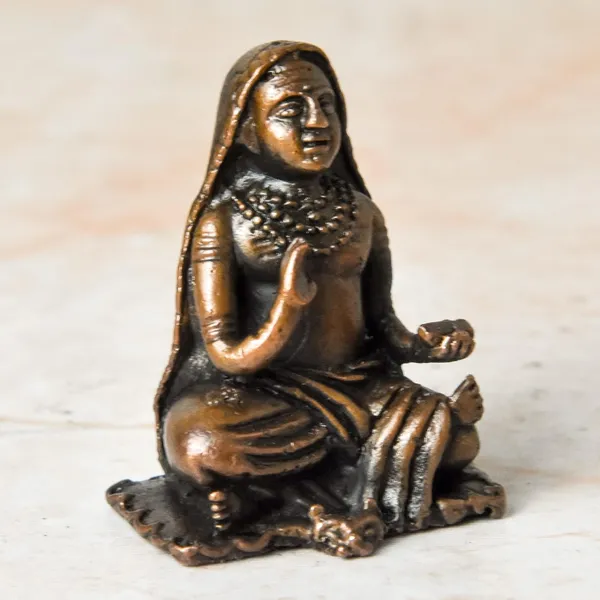 _1.25_inches,_Copper_Handmade_ShankaraCharya_Idol_,_40_Grams_,_Patina_Antique_Finish_,_Pack_of_1_Piece