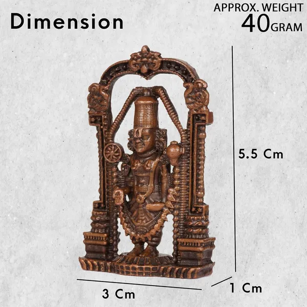 Decor_,_2_inches,_Handmade_Copper_Balaji_Idol_Spl,_40_Grams,_Patina_Antique_Finish,_Pack_of_1_Piece