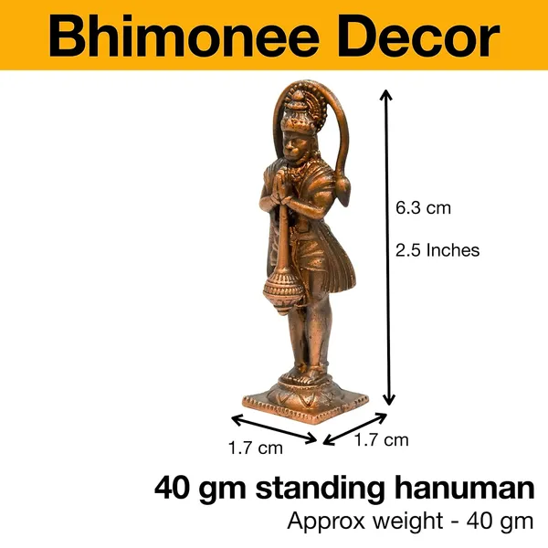 Decor_Copper_Idols_India,_2.5_inches,_Handmade_Copper_Hanuman_Idol,_40_Grams,_Patina_Antique_Finish,_Pack_of_1_Piece