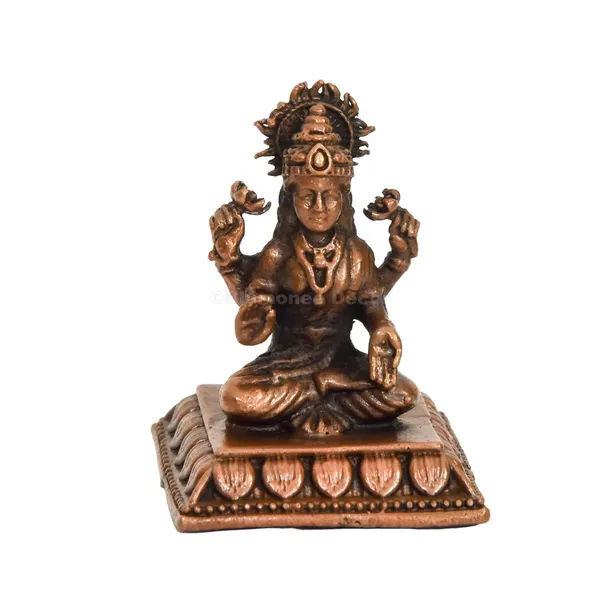 Decor_Handmade_Copper_Lakshmi_Idol_1.75_inches,_Patina_Antique_Finish,_1_Piece