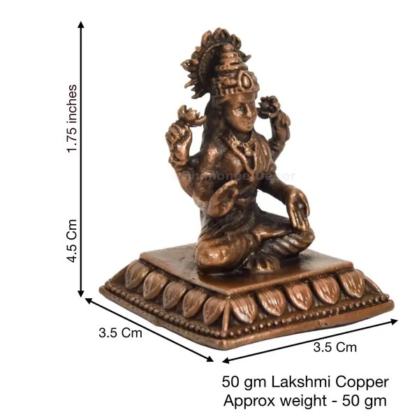 Decor_Handmade_Copper_Lakshmi_Idol_1.75_inches,_Patina_Antique_Finish,_1_Piece