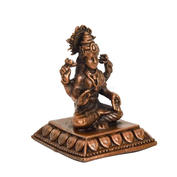 Decor_Handmade_Copper_Lakshmi_Idol_1.75_inches,_Patina_Antique_Finish,_1_Piece
