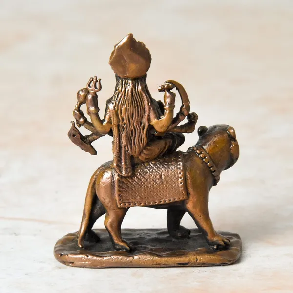 _1.8_inches,_Copper_Handmade_Durga_Idol_,_50_Grams_,_Patina_Antique_Finish_,_Pack_of_1_Piece