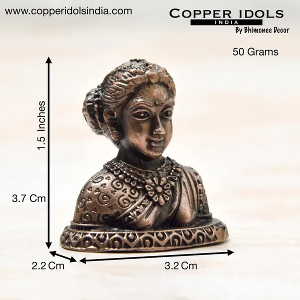 _1.5_inches,_Handmade_Copper_Gowri_Idol,_50_Grams_,_Patina_Antique_Finish_,_Pack_of_1_Piece