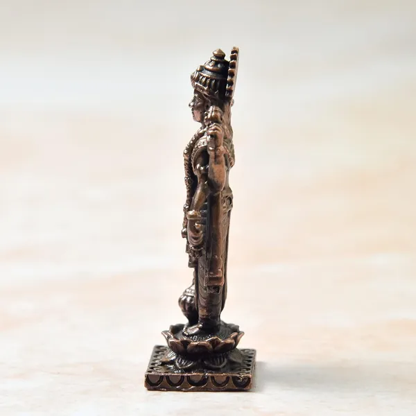 _2.5_inch,_Copper_Vishnu_Idol,_50_Grams_Weight,_Patina_Antique_Finish,_Pack_of_1_Piece