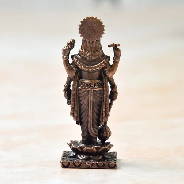 _2.5_inch,_Copper_Vishnu_Idol,_50_Grams_Weight,_Patina_Antique_Finish,_Pack_of_1_Piece