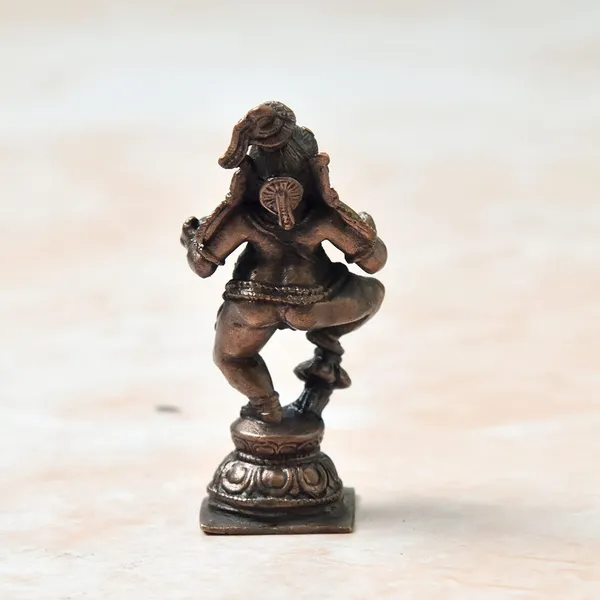 _2.5_inches,_Copper_Handmade_Butter_Navaneetha_Krishna_Idol_,_60_Grams_,_Patina_Antique_Finish,_Pack_of_1_Piece