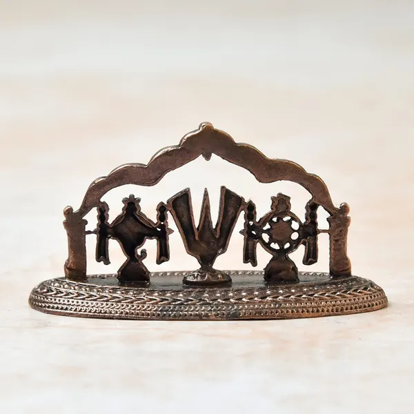 Decor_Copper_Idols_India,_1.5_inches,_Copper_Handmade_Shanku_Chakra_Namah_Showpiece,_60_Grams,_Patina_Antique_Finish,_Pack_of_1_Piece