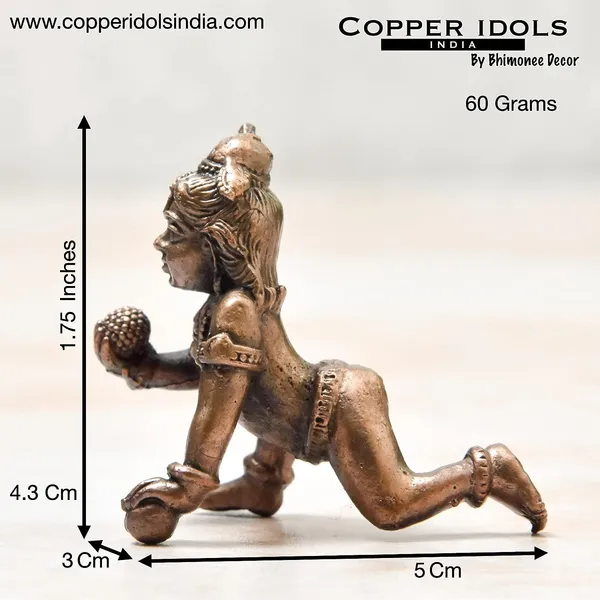 _1.75_inches,_Handmade_Copper_Bal_Krishna_Idol,_50_Grams_,_Patina_Antique_Finish_,_Pack_of_1_Piece