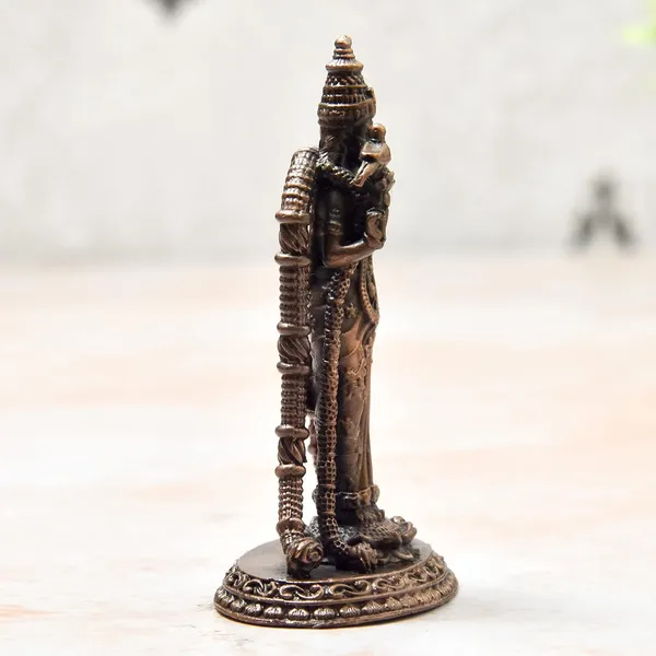 _2.9_inches,_Copper_Handmade_Meenakshi_Devi_Idol,_60_Grams_,_Patina_Antique_Finish_,_Pack_of_1_Piece