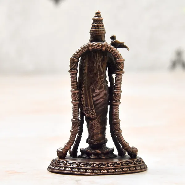 _2.9_inches,_Copper_Handmade_Meenakshi_Devi_Idol,_60_Grams_,_Patina_Antique_Finish_,_Pack_of_1_Piece