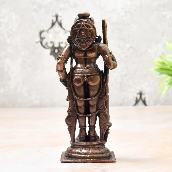 _5.75_inches,_Handmade_Copper_Udupi_Krishna_Idol,_610_Grams_,_Patina_Antique_Finish_,_Pack_of_1_Piece