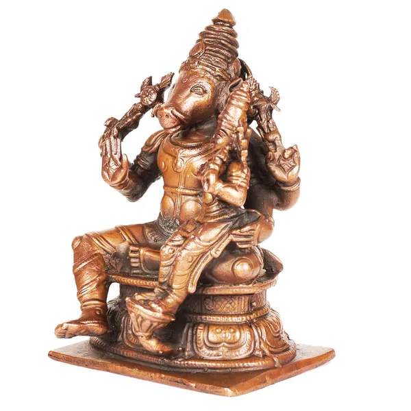 Decor_Handmade_Copper_Varaha_Lakshmi_4_inches,_630_gm,_Patina_Antique_Finish,_1_Piece