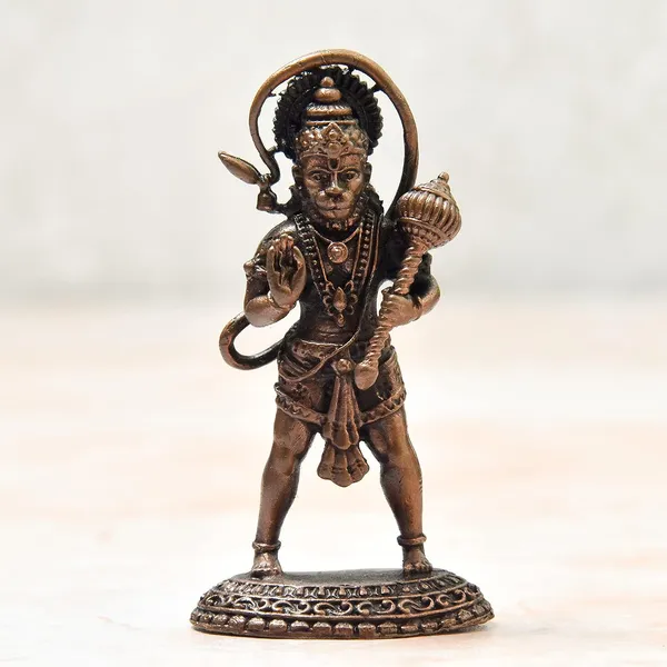 _2.75_inches,_Handmade_Copper_Hanuman_Idol,_65_Grams,_Patina_Antique_Finish,_Pack_of_1_Piece