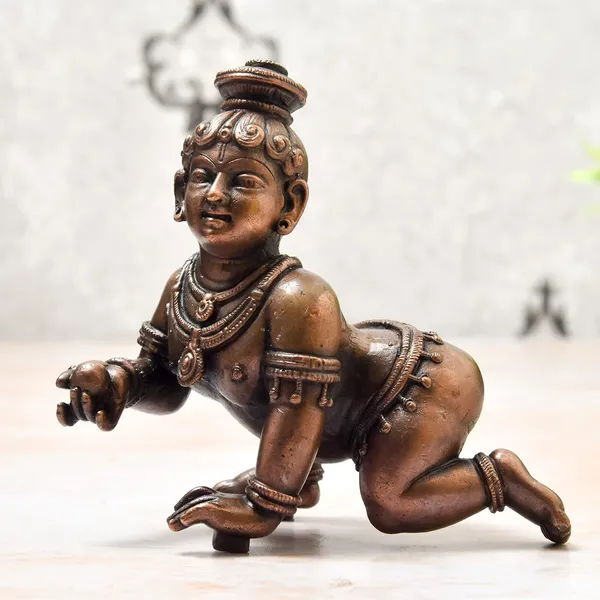 _4_inches,_Handmade_Copper_Bal_Krishna_Idol,_810_Grams_,_Patina_Antique_Finish_,_Pack_of_1_Piece