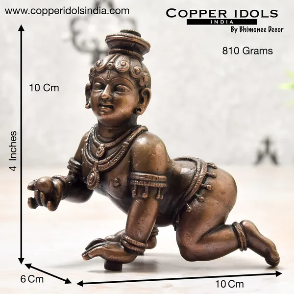 _4_inches,_Handmade_Copper_Bal_Krishna_Idol,_810_Grams_,_Patina_Antique_Finish_,_Pack_of_1_Piece