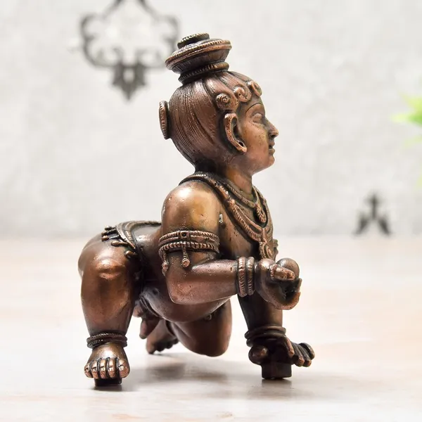 _4_inches,_Handmade_Copper_Bal_Krishna_Idol,_810_Grams_,_Patina_Antique_Finish_,_Pack_of_1_Piece