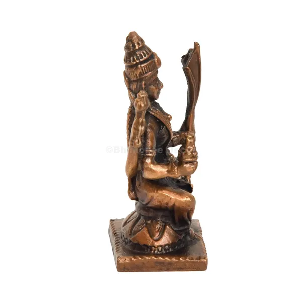 Decor_Handmade_Copper_Rajarajeshwari_Idol_2.25_inches,_Patina_Antique_Finish,_1_Piece