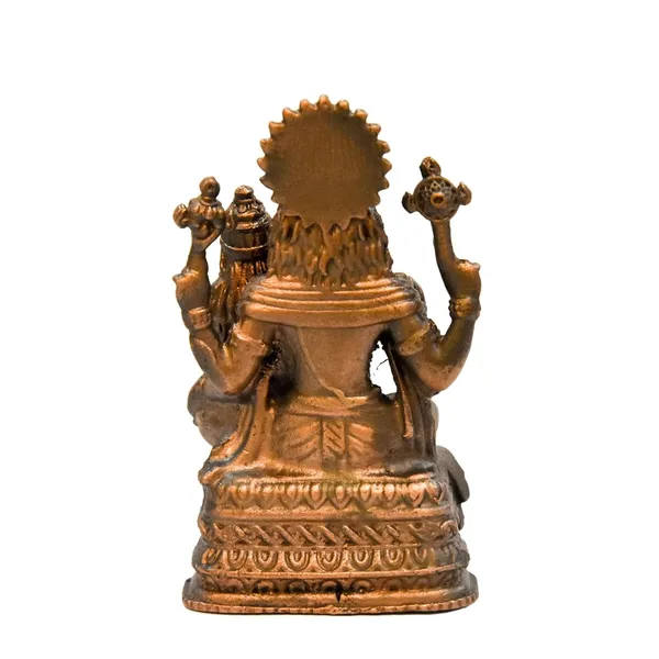 2.25_inches,_Copper_Handmade_Lakshmi_Narashimha_Idol,_90_Grams_,_Patina_Antique_Finish,_Pack_of_1_Piece