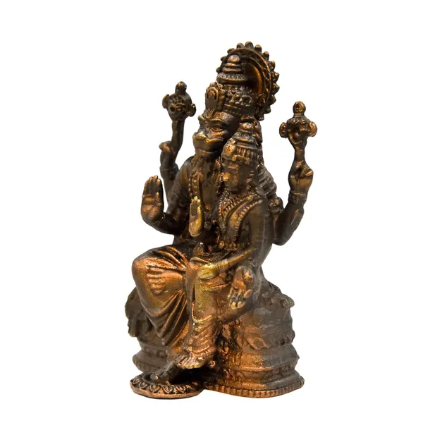 2.25_inches,_Copper_Handmade_Lakshmi_Narashimha_Idol,_90_Grams_,_Patina_Antique_Finish,_Pack_of_1_Piece
