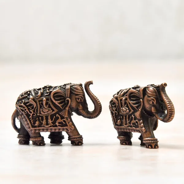 _1_inch_Small,_Handmade_Copper_Elephant_Set,_90_Grams_Pair_Weight,_Patina_Antique_Finish,_Pack_of_2_Piece