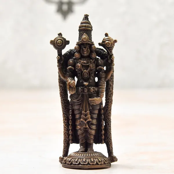 _3.5_inches,_Handmade_Copper_Balaji_Idol,_90_Grams_,_Patina_Antique_Finish_,_Pack_of_1_Piece