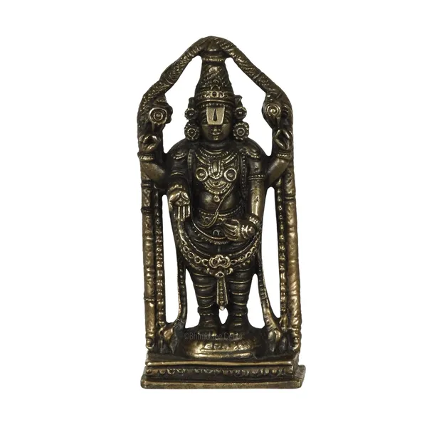 Decor_Copper_Handmade_Venkateswara_Swamy__Lord_Balaji_3.8_inches_Idol_Statue_Showpiece_for_Home_Temple_Decor_II_Office_Desk_II_Nice_Gift_Ideal_for_Good_Luck_Wishes_II