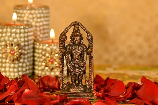 Decor_Copper_Handmade_Venkateswara_Swamy__Lord_Balaji_3.8_inches_Idol_Statue_Showpiece_for_Home_Temple_Decor_II_Office_Desk_II_Nice_Gift_Ideal_for_Good_Luck_Wishes_II