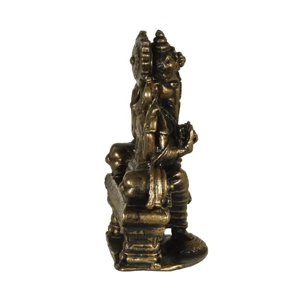 Decor_Copper_Handmade_Darbar_Ganesha_2.5_inches_Sitting_Idol_Statue_Showpiece_for_Home_Temple_Decor_II_Car_Dashboard_Decor_II_Office_Desk_II_Nice_Gift_Ideal_for_Good_Luck_Wishes_II
