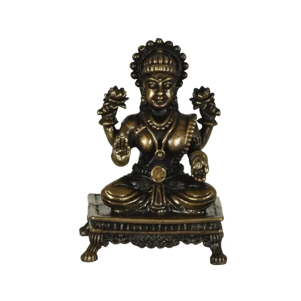Decor_Copper_Handmade_Small_Lakshmi_2.4_inches_Sitting_Idol_Statue_Showpiece_for_Home_Temple_Decor_II_Office_Desk_II_Nice_Gift_Ideal_for_Good_Luck_Wishes_II