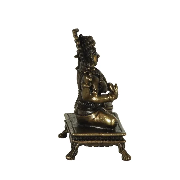 Decor_Copper_Handmade_Small_Lakshmi_2.4_inches_Sitting_Idol_Statue_Showpiece_for_Home_Temple_Decor_II_Office_Desk_II_Nice_Gift_Ideal_for_Good_Luck_Wishes_II
