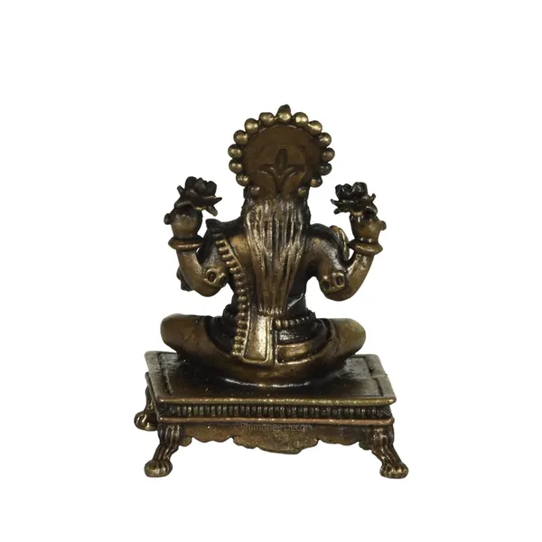 Decor_Copper_Handmade_Small_Lakshmi_2.4_inches_Sitting_Idol_Statue_Showpiece_for_Home_Temple_Decor_II_Office_Desk_II_Nice_Gift_Ideal_for_Good_Luck_Wishes_II