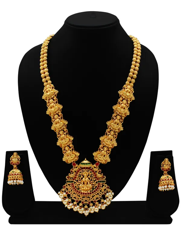 Grisha_Jewellery_Trendy_Design_Temple_Haram_Long_Necklace_Jewellery_Set_With_Earrings_For_Women