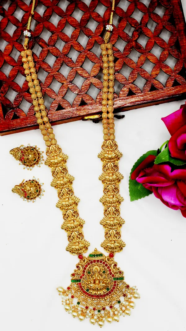 Grisha_Jewellery_Trendy_Design_Temple_Haram_Long_Necklace_Jewellery_Set_With_Earrings_For_Women
