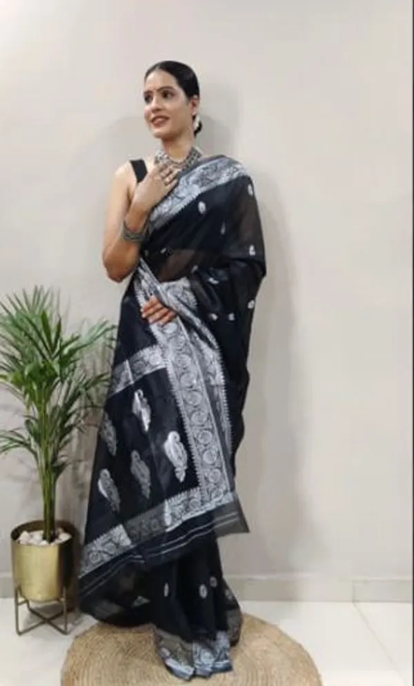 Woven_Kanjivaram,Banarasi_Jacquard_SOFT_SILK_SAREE