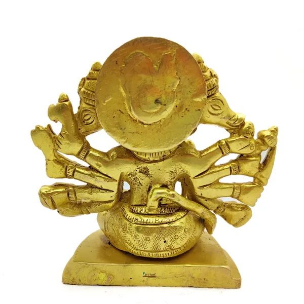 Brass_Panch_Mukhi_Hanuman_Ji_Murti_Sitting_Idol_For_Your_Home_Puja_Pooja_Room_Golden_(11_X_10_X_6_Cm)
