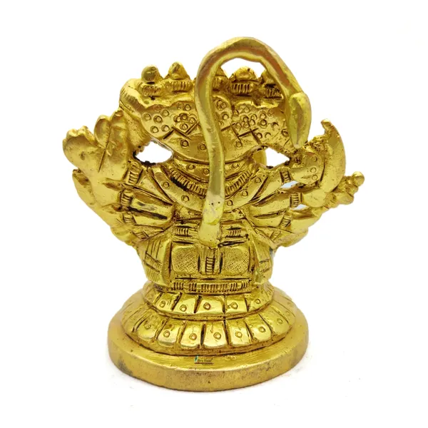 Brass_Panch_Mukhi_Hanuman_Ji_Murti_Sitting_Idol_For_Your_Home_Puja_Pooja_Room_Golden_(_8.5_X_7_X_5.5_Cm_)