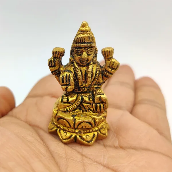Brass_Lakshmi_Ganesh_Idol_For_Home_Office_Pooja_Golden