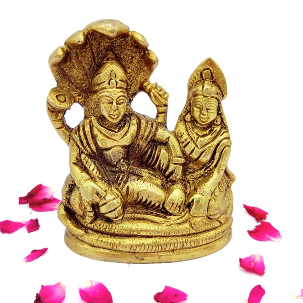 Brass_Lord_Vishnu_And_Lakshmi_Ji_On_Sheshnaag_Ji_Murti_Idol_For_Your_Home_Puja_Pooja_Room_Golden_(10_X_9_X_4.5_Cm)