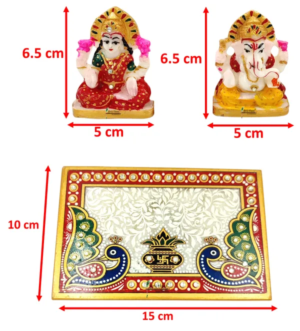 Multi_Lakshmi_Ganesh_Ji_Idol_Statue_With_Beautiful_Choki_For_Home_Office_Pooja_(Stone)