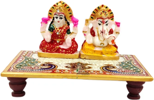 Multi_Lakshmi_Ganesh_Ji_Idol_Statue_With_Beautiful_Choki_For_Home_Office_Pooja_(Stone)