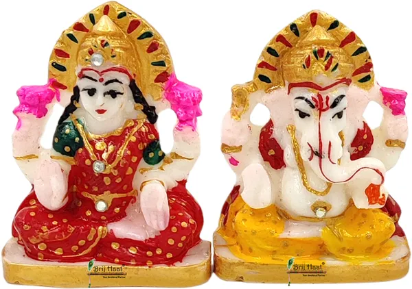Multi_Lakshmi_Ganesh_Ji_Idol_Statue_With_Beautiful_Choki_For_Home_Office_Pooja_(Stone)