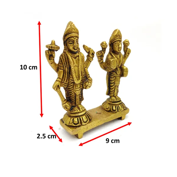 Brass_Lord_Vishnu_And_Lakshmi_Ji_Murti_Idol_For_Your_Home_Puja_Pooja_Room_Golden_(10_X_9_X_2.5_Cm)