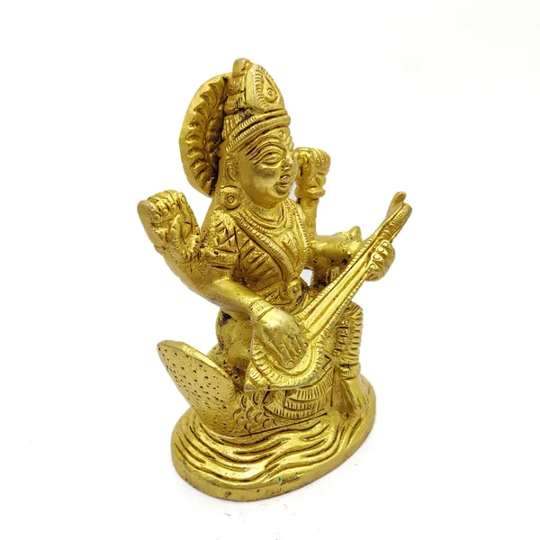 Brass_Maa_Saraswati_Ji_Murti_Idol_for_Your_Home_Puja_Pooja_Room_Golden_(_9.5_X_8_X_5_Cm_)