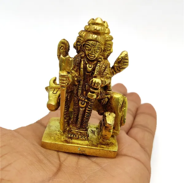 Brass_Dattatreya_Ji_Murti_Sitting_Idol_For_Your_Home_Puja_Pooja_Room_Golden_(7_X_5_X_3.5_Cm)